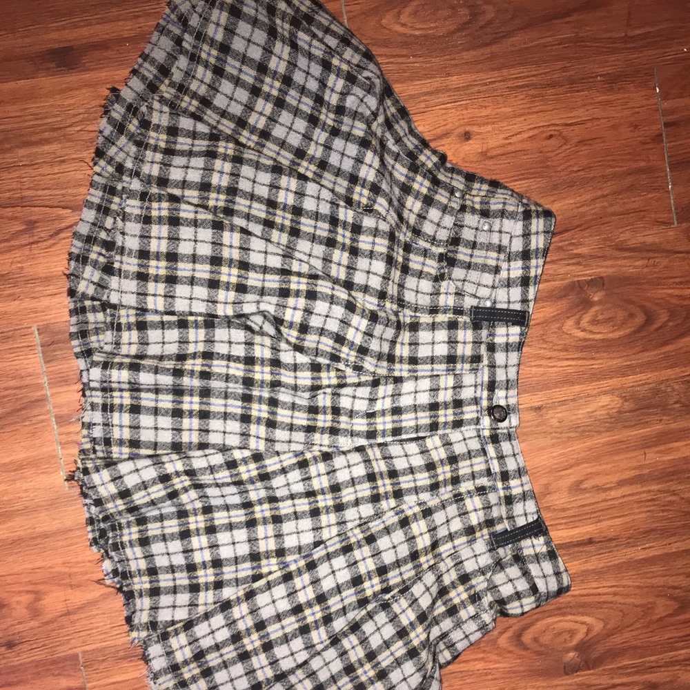 Plaid schoolgirl free people skirt